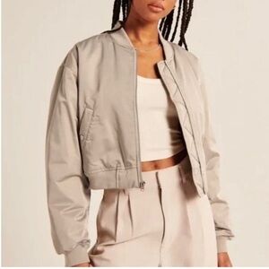 Abercrombie & Fitch Tan Bomber Jacket